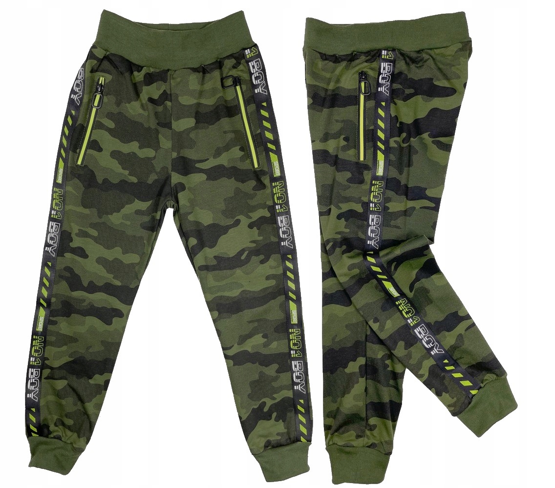 

Spodnie Moro dresy No1 Boy r 6 - 104/110 cm Green