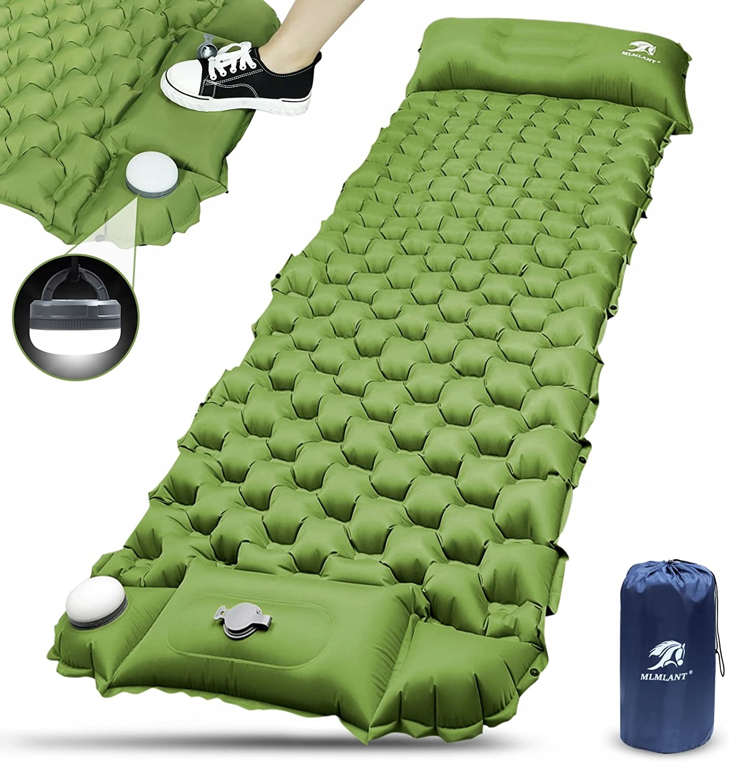 MATERAC TURYSTYCZNY SAMOPOMPUJĄCY 195x64CM LEKKI PREMIUM