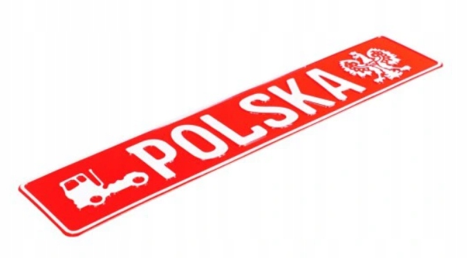 Tablice kolekcjonerskie tłoczone gadżet tir POLSKA