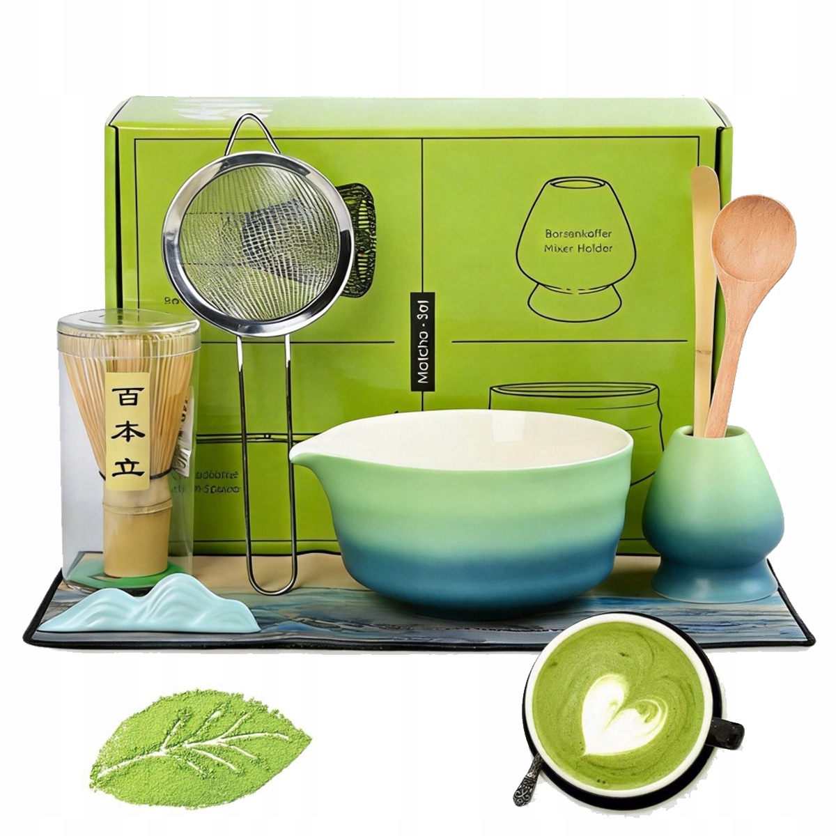 Dárková Sada Matcha Sada Na Vaření Obřadní Bambusová Sada