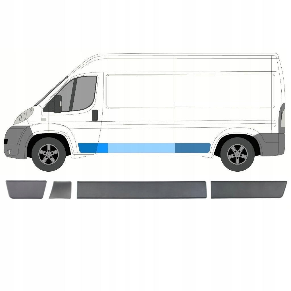 Listwa Listwy Ducato Boxer Jumper 2006- L3 Zestaw