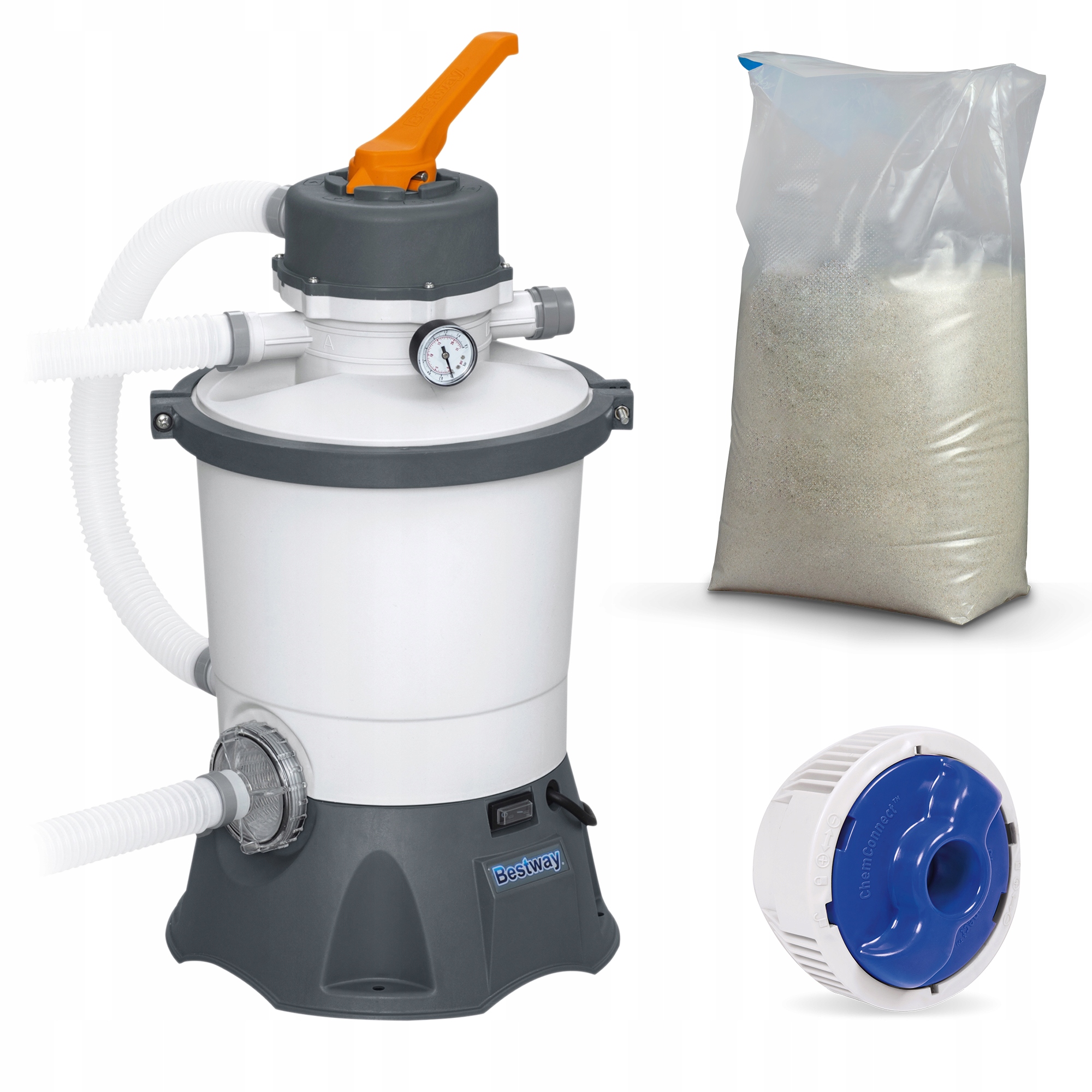 

Pompa Piaskowa Filtr 3028 L/h +piasek 25KG Bestway