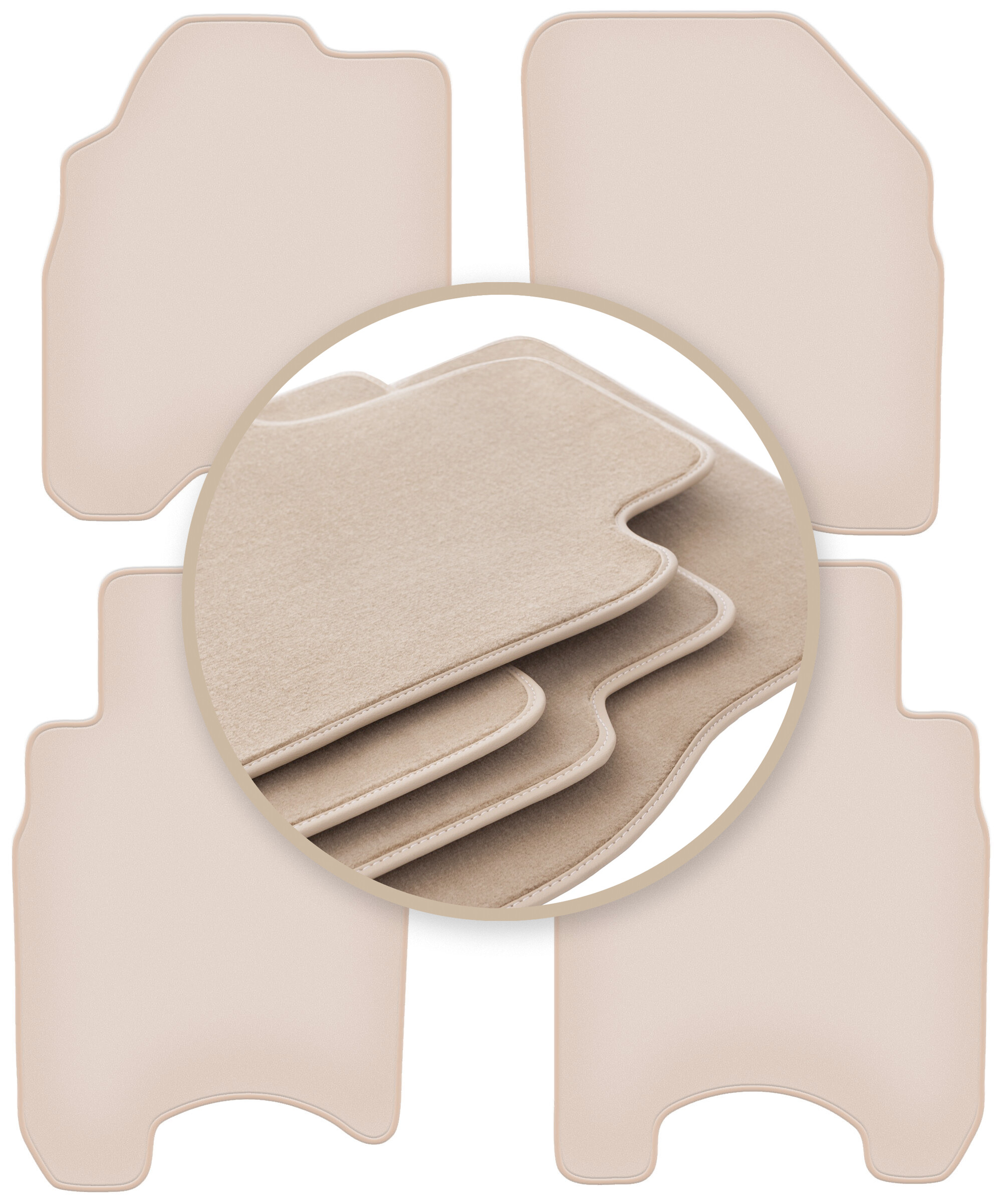Velúrové koberčeky 10 mm Premium pre: Honda Jazz II hatchback 2002-2007