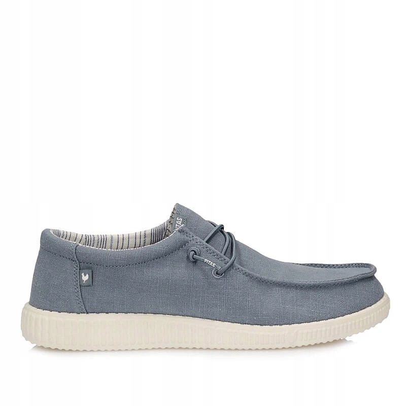 Pánské polobotky Pitas WP150 Linen Azul modré na platformě, nazouvací