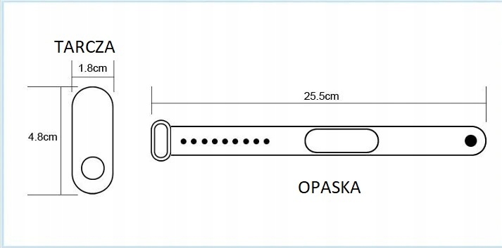 ZEGAREK LED SMARTBAND POKEMON OPASKA DLA DZIECKA Kolor dominujący czarny