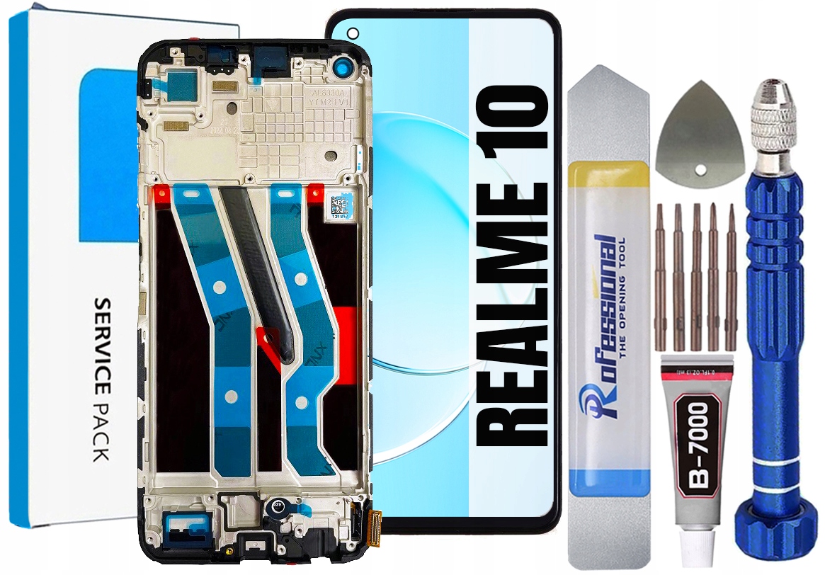 Displej Pro Realme 10 RMX3630 Originál Oem Obrazovka Rámeček