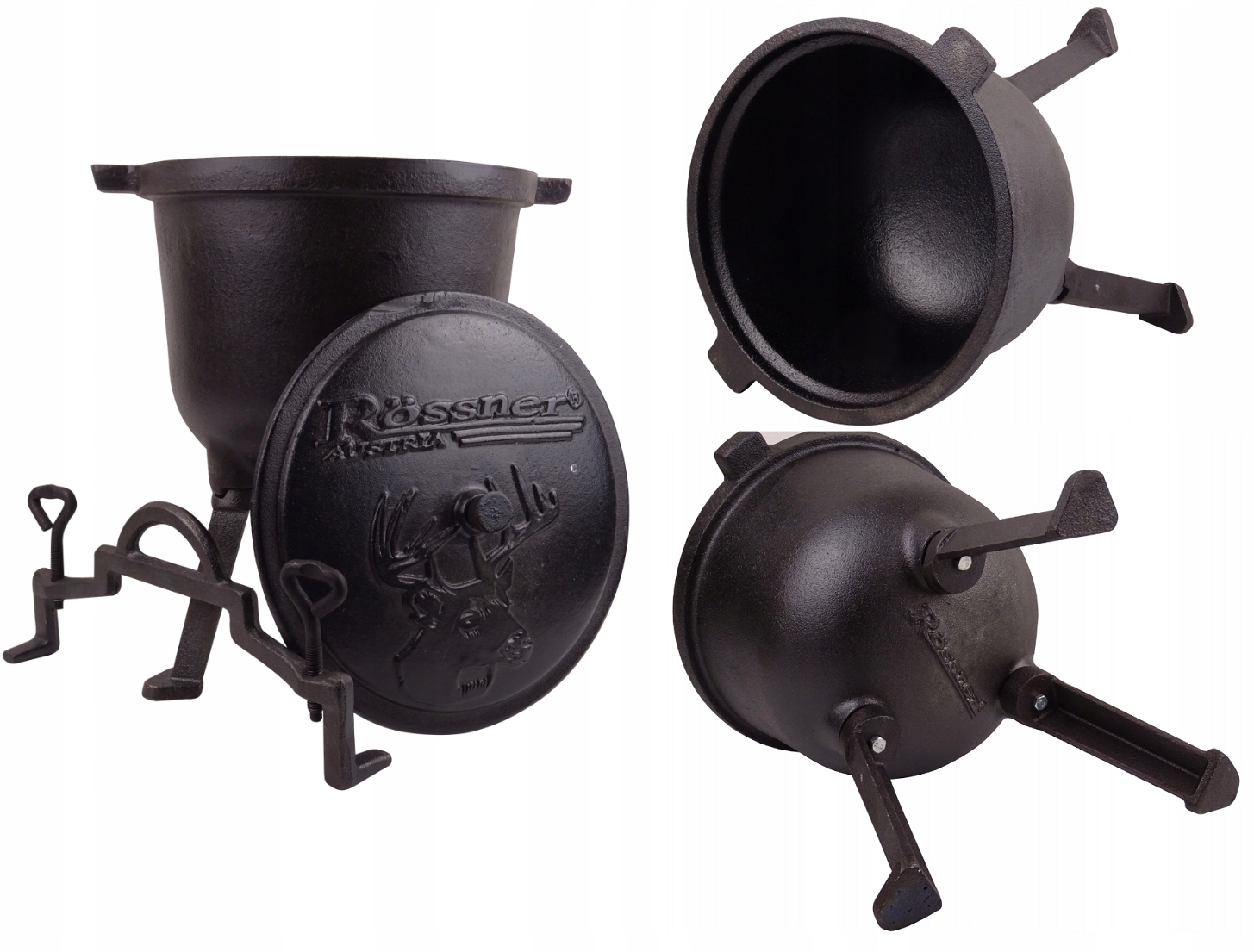 KOCIOŁEK ŻELIWNY MYŚLIWSKI 8L CZARNY ROSSNER Rodzaj stojący