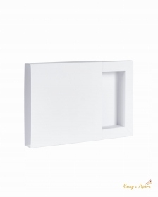 Pudełko Shadow Box wsuwane Białe