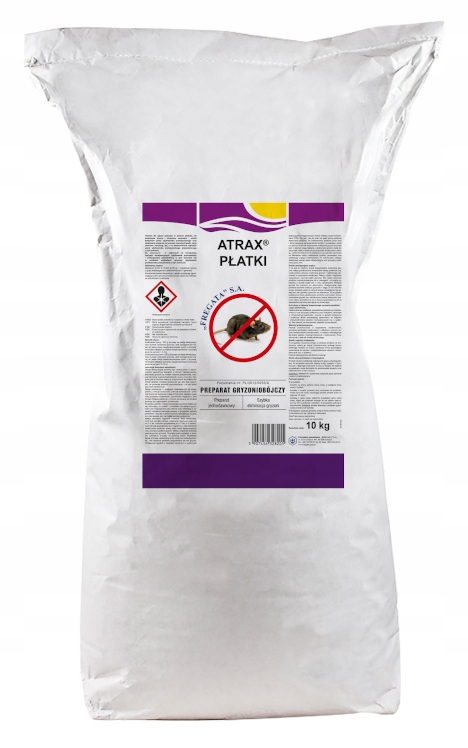 

Atrax płatki 10kg trutka na Myszy szczury gryzonie
