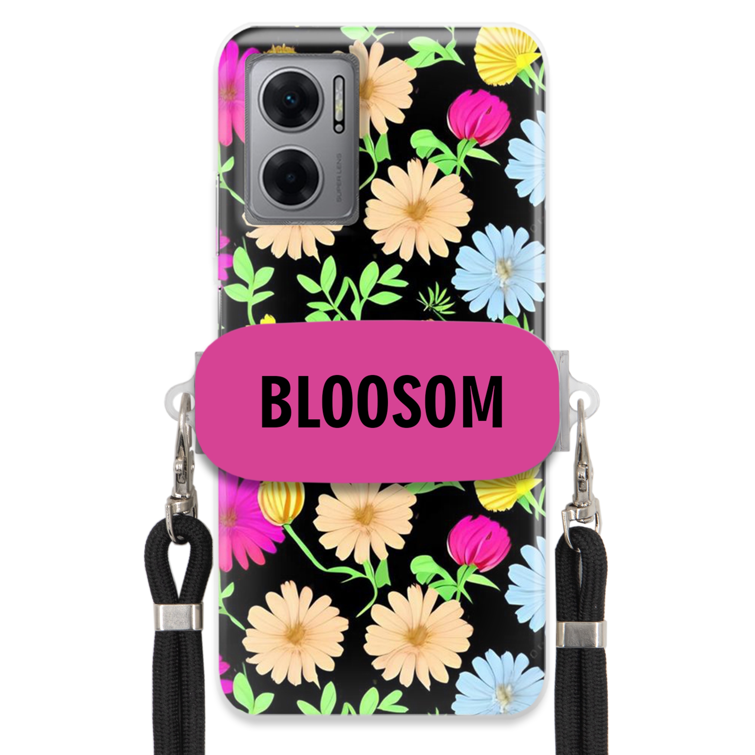 Puzdro Crossbody Pre Xiaomi Redmi 10 5G Puzdro Kvety Bloosom Flower