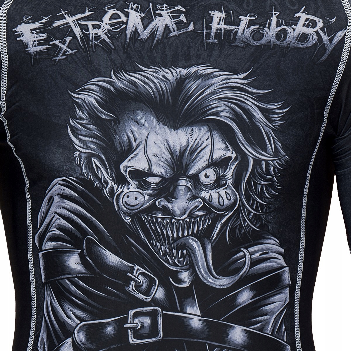 RASHGUARD męski z długim rękawem PSYCHO CLOWN L Kolekcja EXTREME HOBBY Sport
