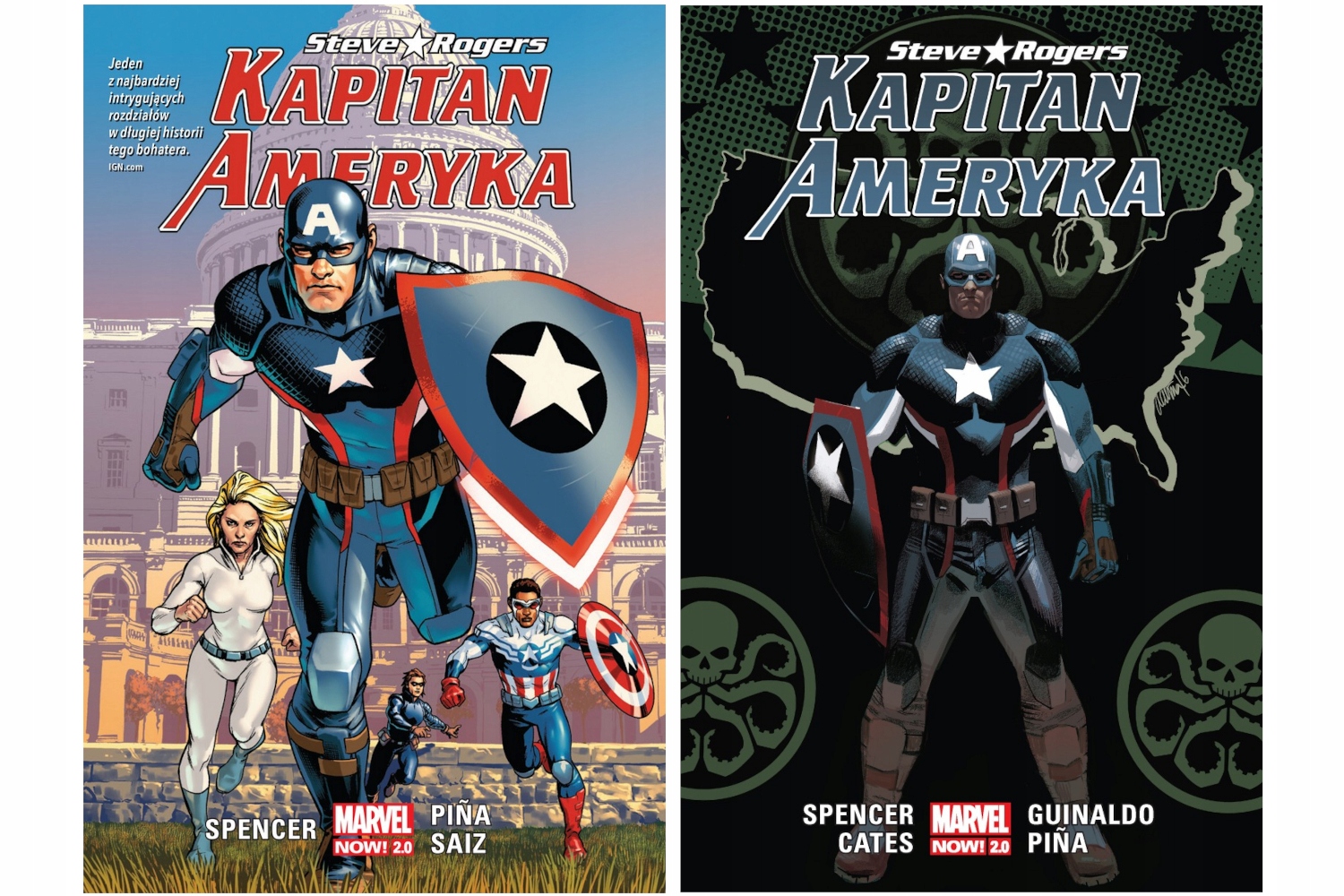 Steve Rogers Kapitan Ameryka Tom 1-2 zestaw Nowe