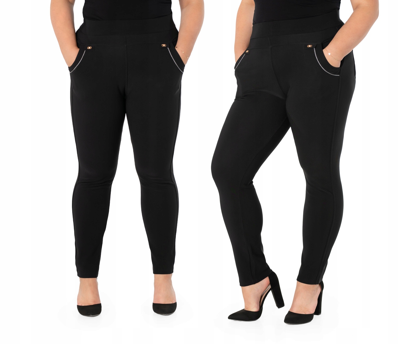 

Spodnie Damskie Rurki Wysokim Stanem 203-2 6XL/7XL