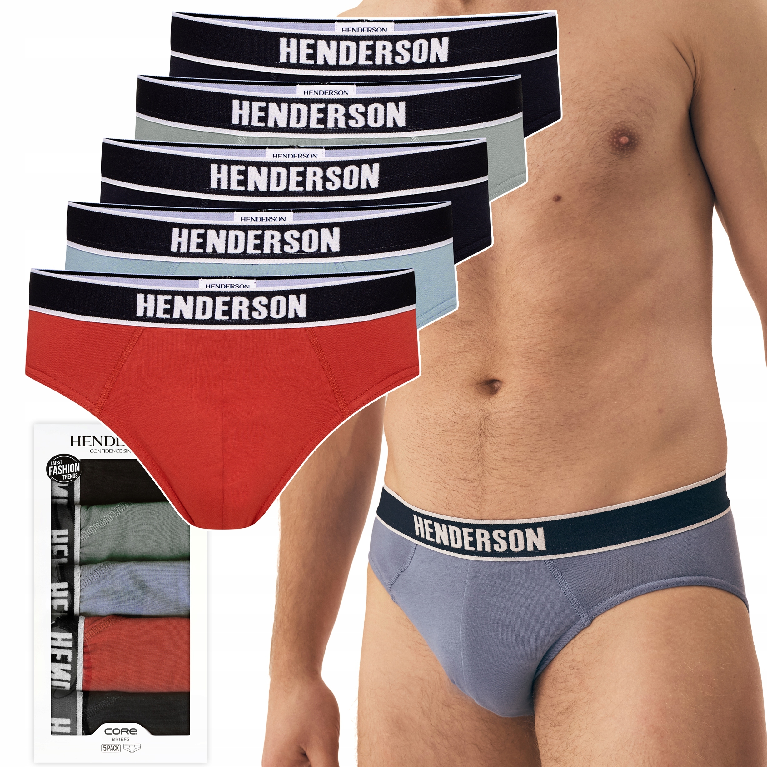 Henderson 43175 Soon pánské slipy slipy bavlněné 5-PAK M