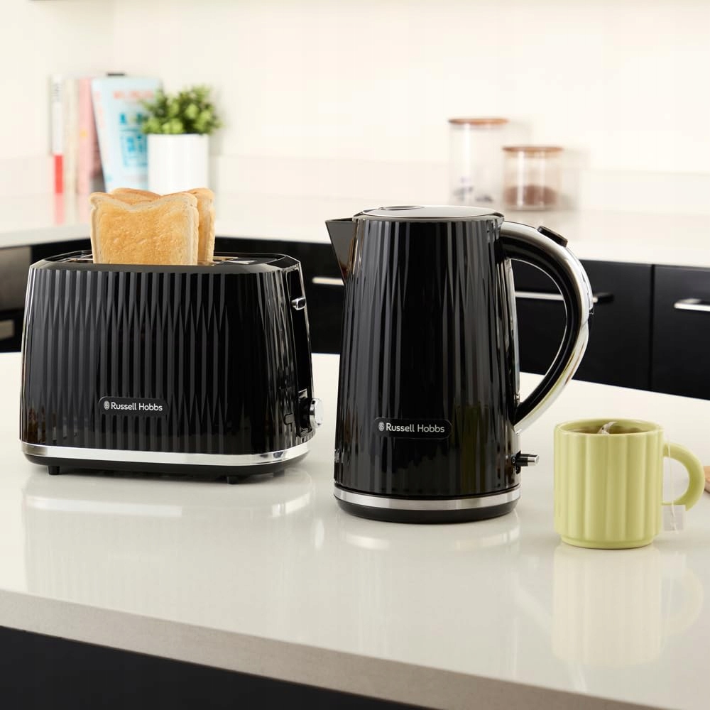 RUSSELL HOBBS Toster 2 Kromki 6 Stopni Czarny Z Podgrzewaczem — miniatura 8