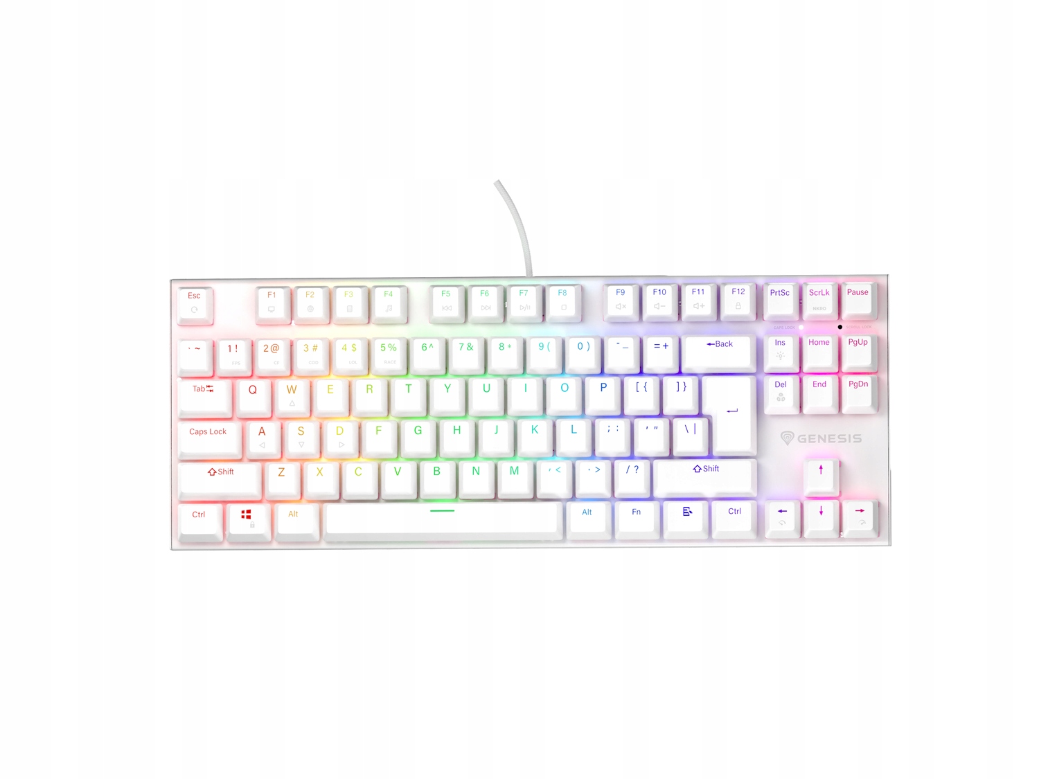 Klávesnica Genesis Thor 303 Tkl Outemu Peach Silent (NKG-2063)