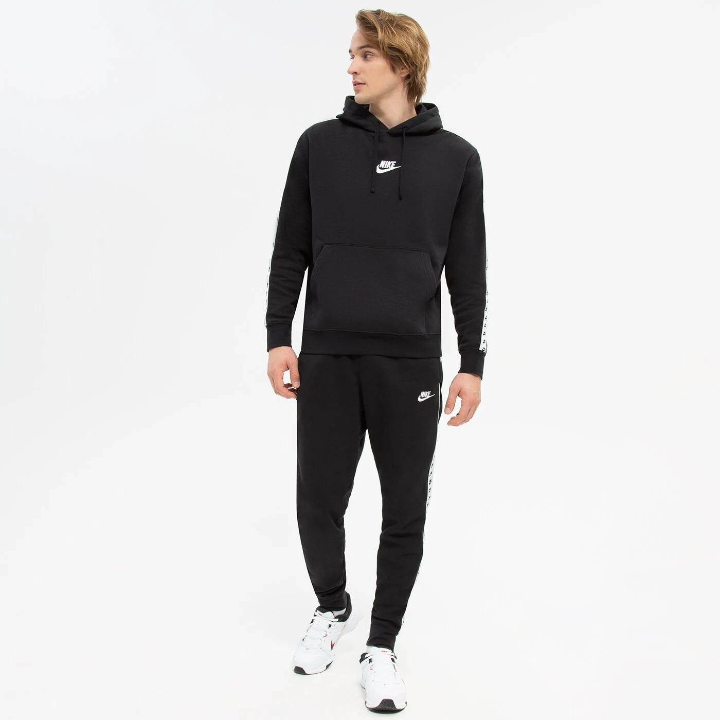 Nike dres męski komplet BLUZA + SPODNIE BAWEŁNA CIEPŁY sportowy Rozmiar M