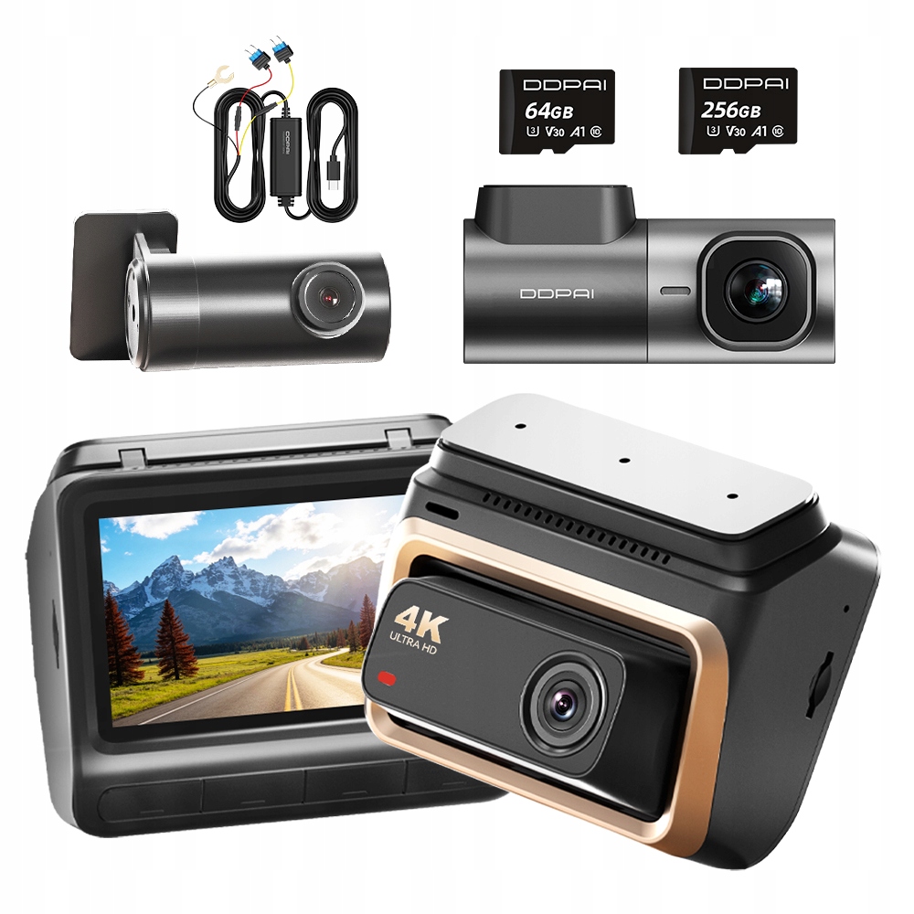 Videorekordér Ddpai Z60 Pro Automobilová 4K Hdr Gps MINI2X Zadní