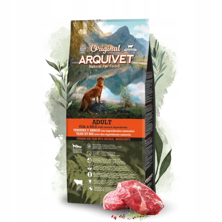 Levně Arquivet Original Adult suché krmivo pro psa Telecí Rýže Vitamíny 12kg