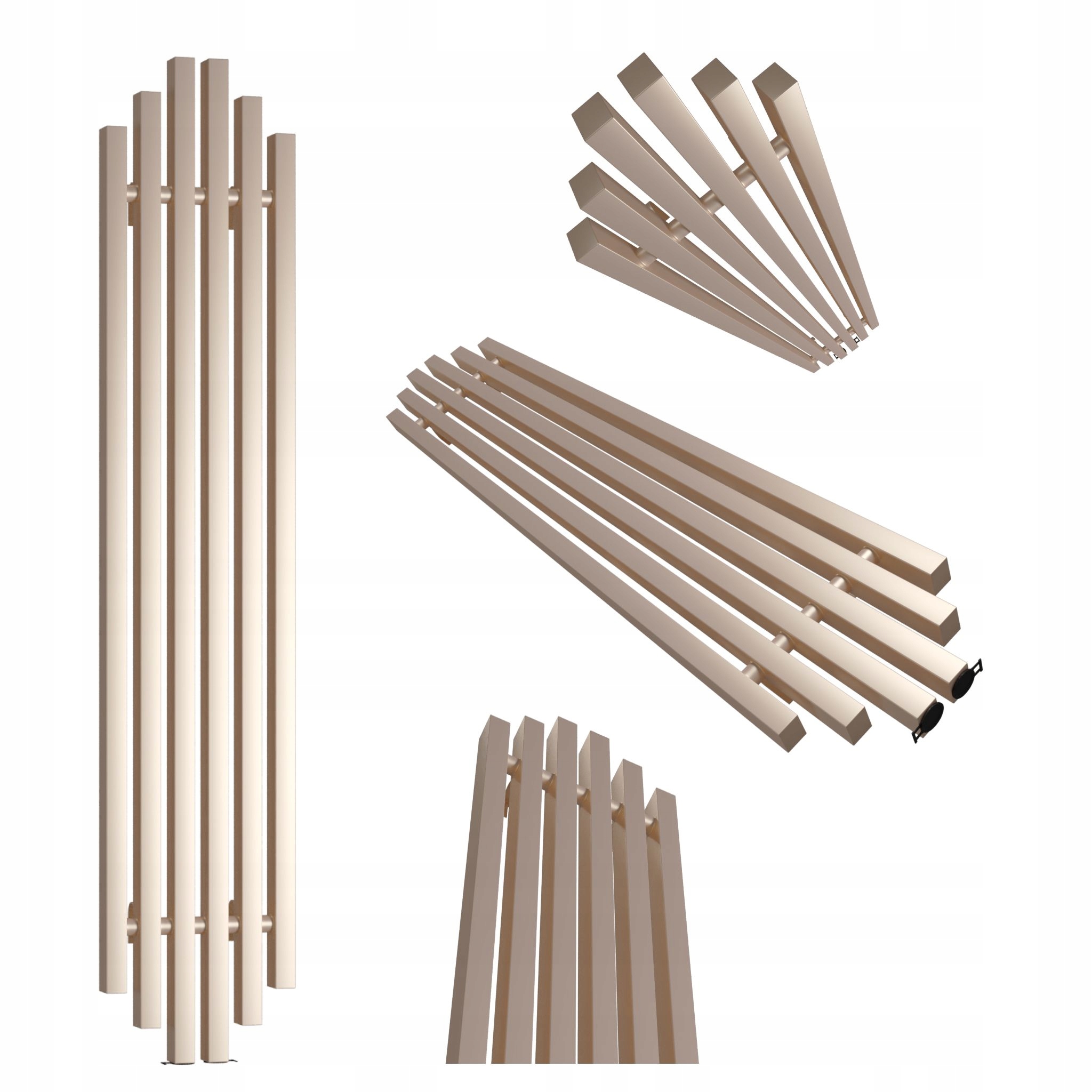 Dekorativní radiátor Bigben 160x28 zlatý růžový