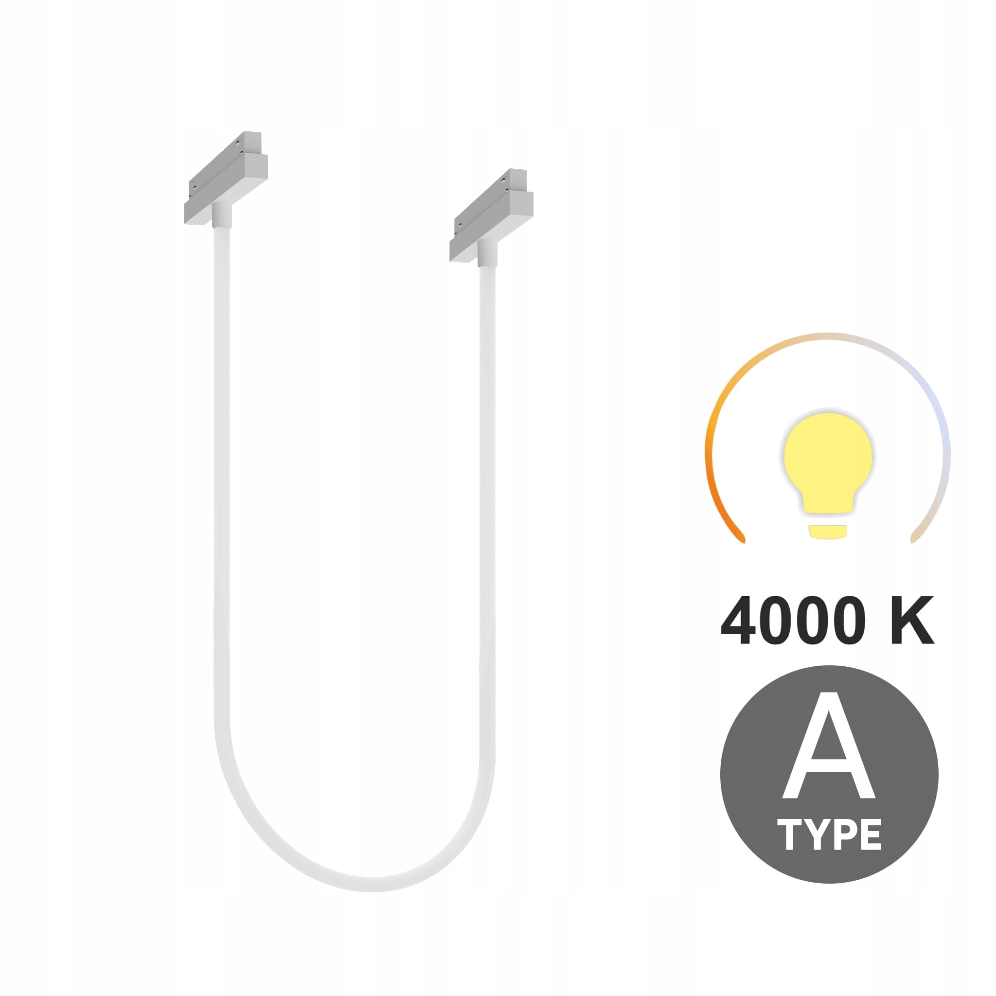 Lampa Tuba 2M 28W RG2 typ A pre koľajnice Smart Track 4000K biela