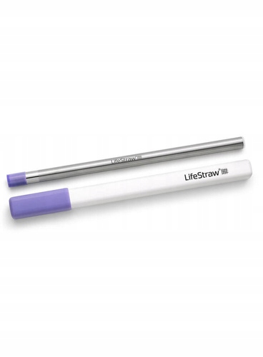 Filtrační brčka na vodu LifeStraw Stainless Steal Sip thistle purple
