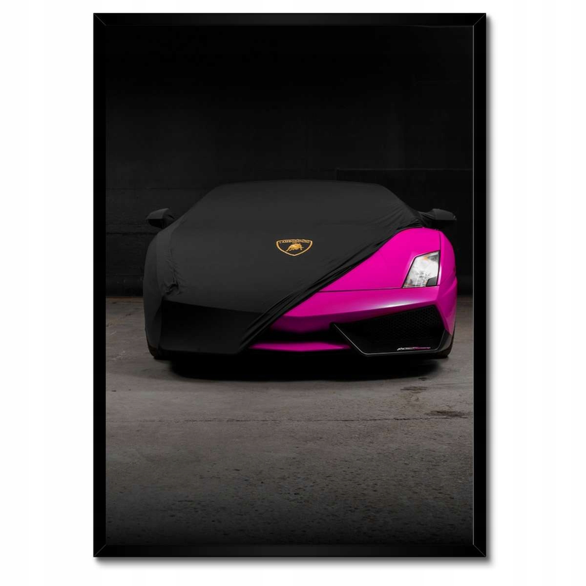 Plakáty v rámu 50x70 Růžové sportovní auto