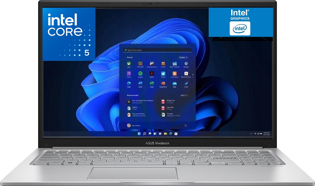 Notebook Asus VivoBook F1504VAP 15,6 Fhd Core 5 120U 16GB SSD256GB W11