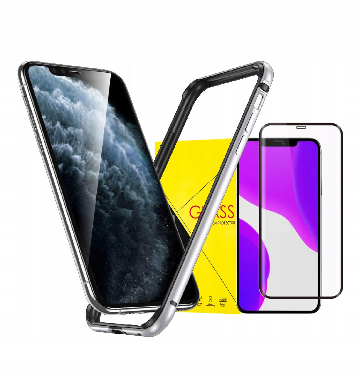 

Bumper Ramka Do Iphone 12 Pro Max +szkło Hybrydowe