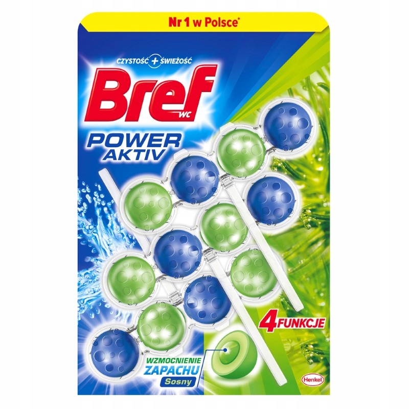 

Bref Power Aktiv Zestaw, 3 kostki do Wc Pine