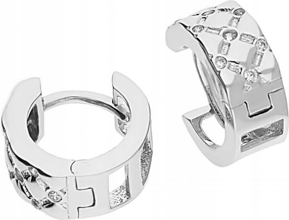 Stříbrné náušnice 925 Kolíček Se Zirkony 3,27g dámské jako dárek k zavěšení