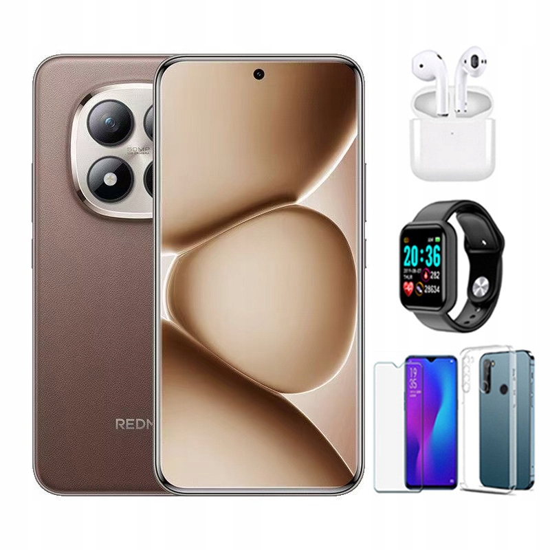 Smartfon Xiaomi Redmi Note 15 Pro+ 5G 8 GB 256 GB brązowy