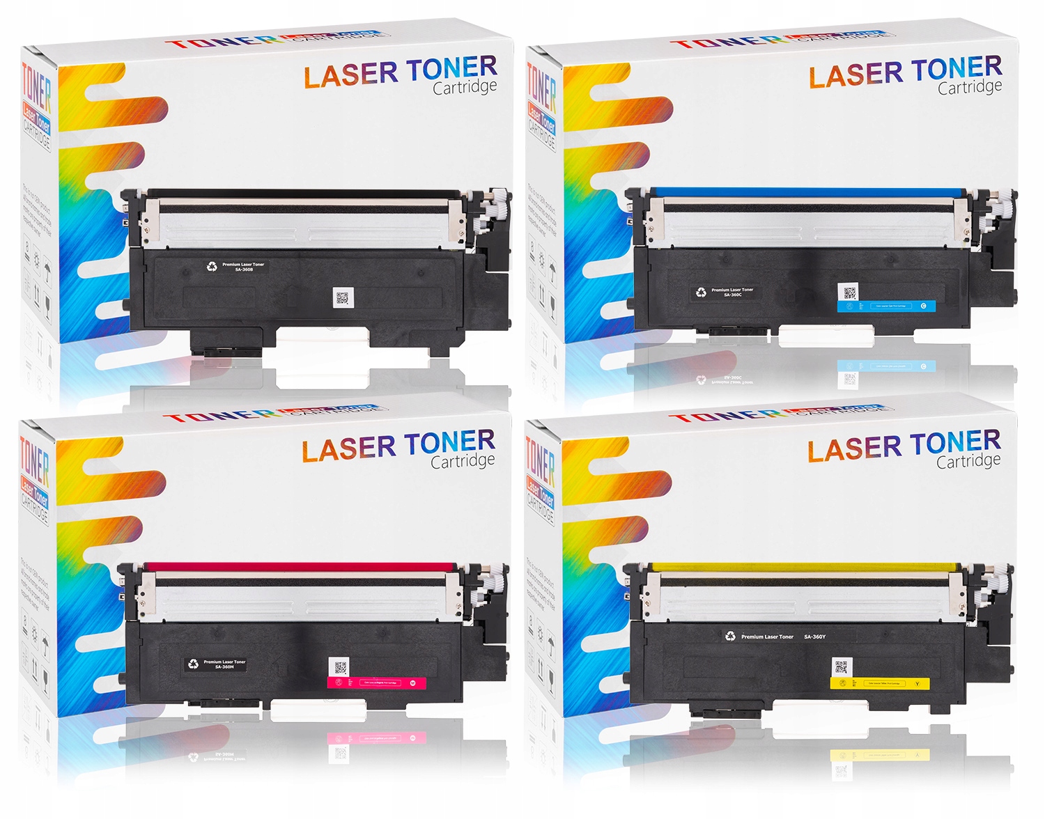 

4x Toner Do Samsung CLT-K406S CLP-365W CLX-3305FN