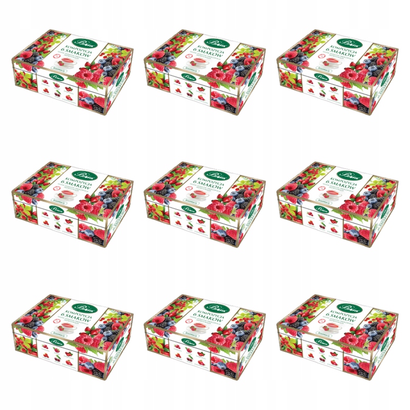 Bifix Složení 6 příchutí expresních ovocných čajů 60x2g X9