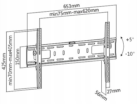 Uchwyt ścienny Signal LP42-46DT 37''-70'' Marka Signal