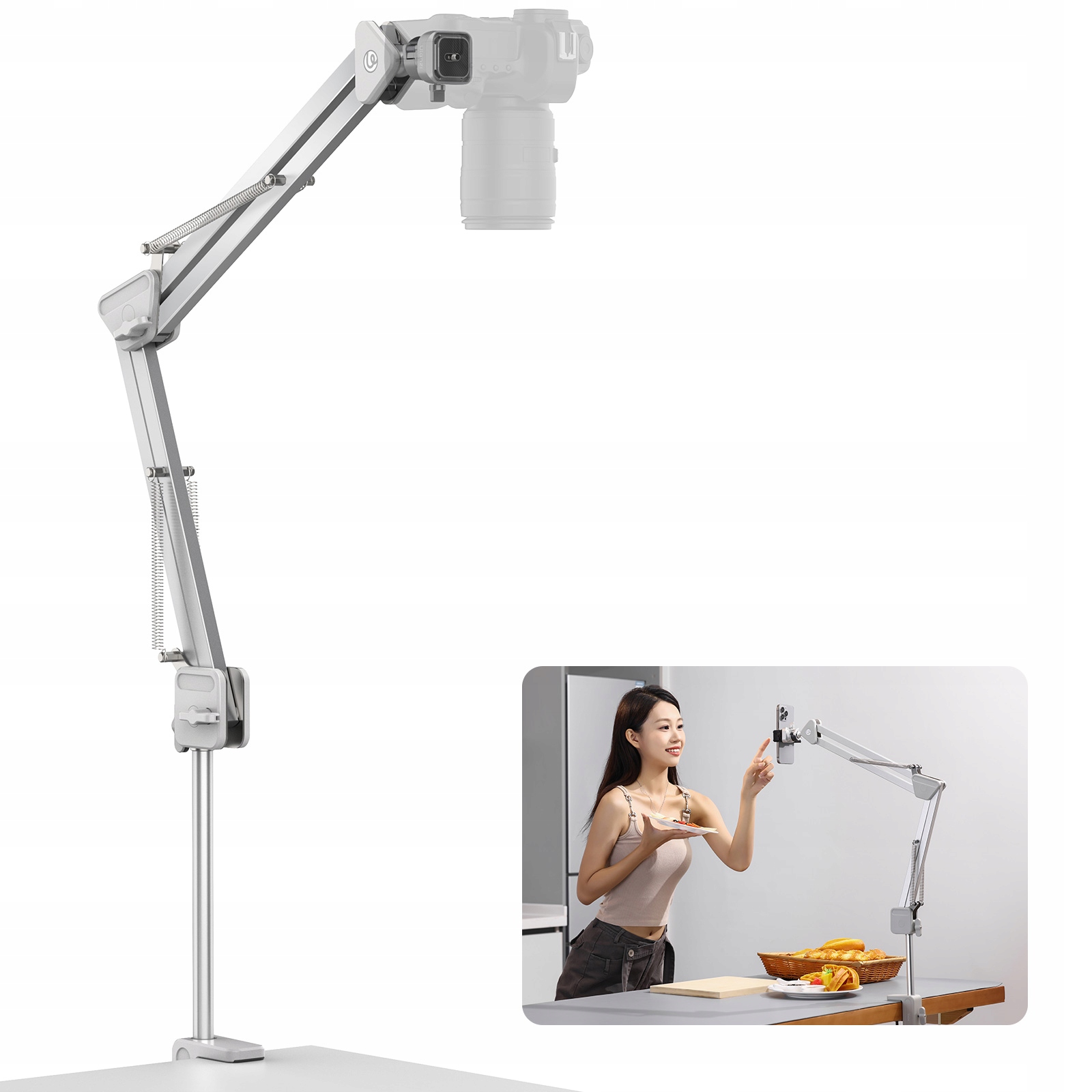 Držák na stůl Stůl Rameno Stativ Studio na fotoaparát Kameru Mikrofon Ulanzi