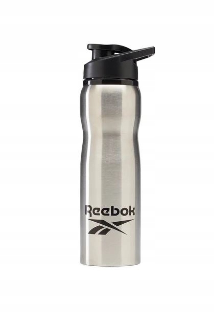 Reebok Bidon Srebrny Metalowy Z Logo 750ML X_a