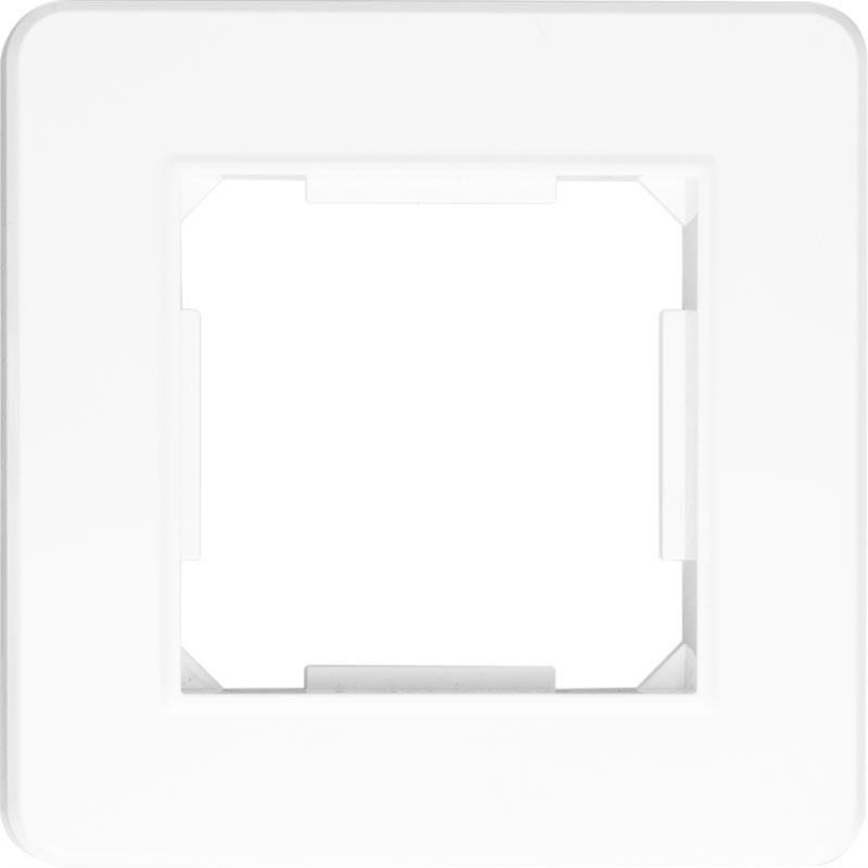 

Ramka pojedyncza, plastikowa, biała, Quad