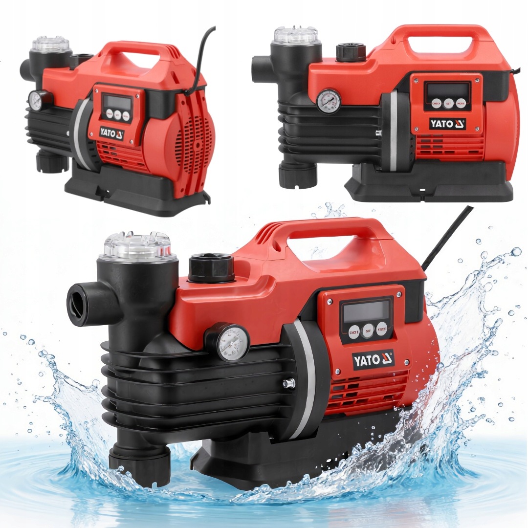 Elektronický Hydrofor LCD Pro Čistou Vodu 3600 L/h 850 W, Filtr Yato YT-85371
