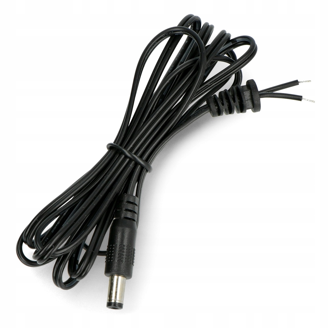 

Wtyk DC 5,5x2,5mm z przewodem 24AWG 1,5m