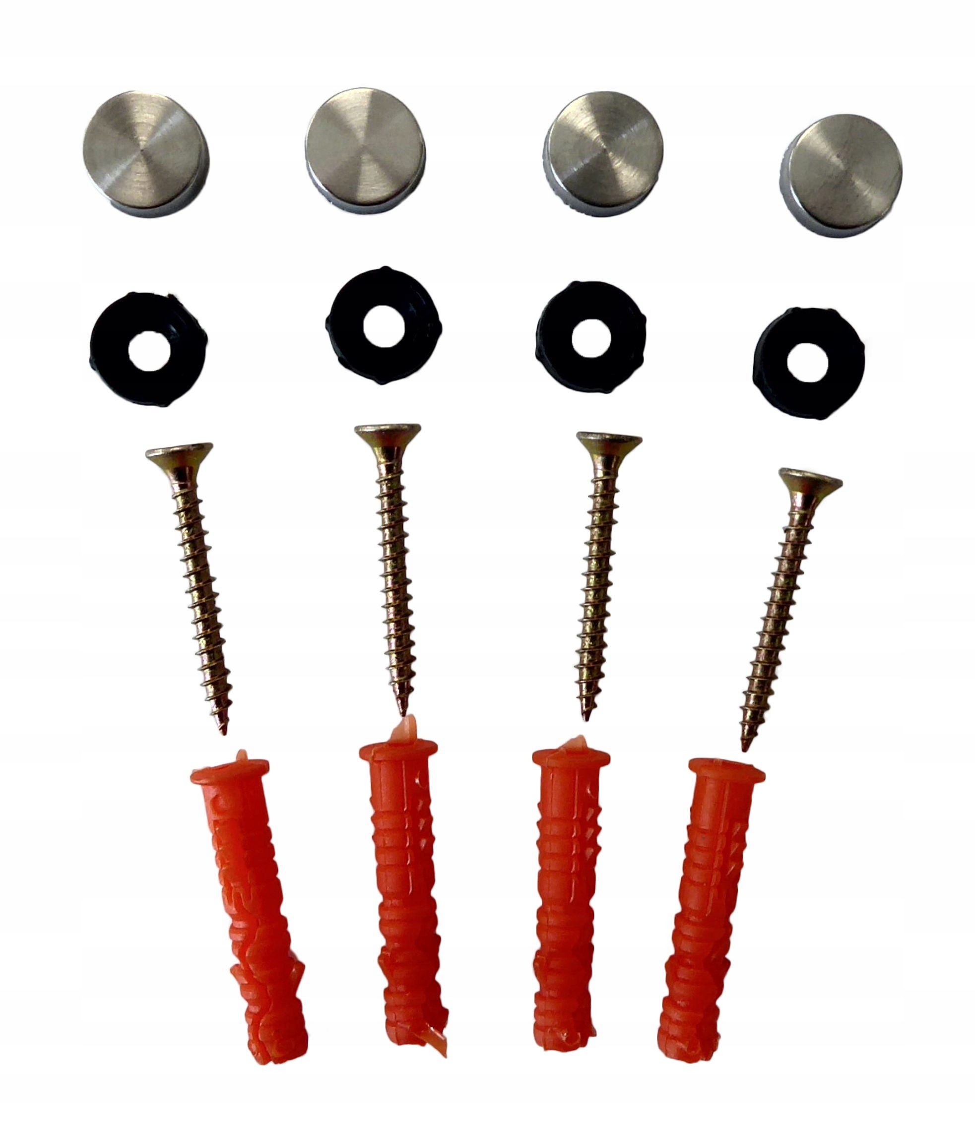 

Zestaw kołków kołki do montażu tabliczki inox 4szt