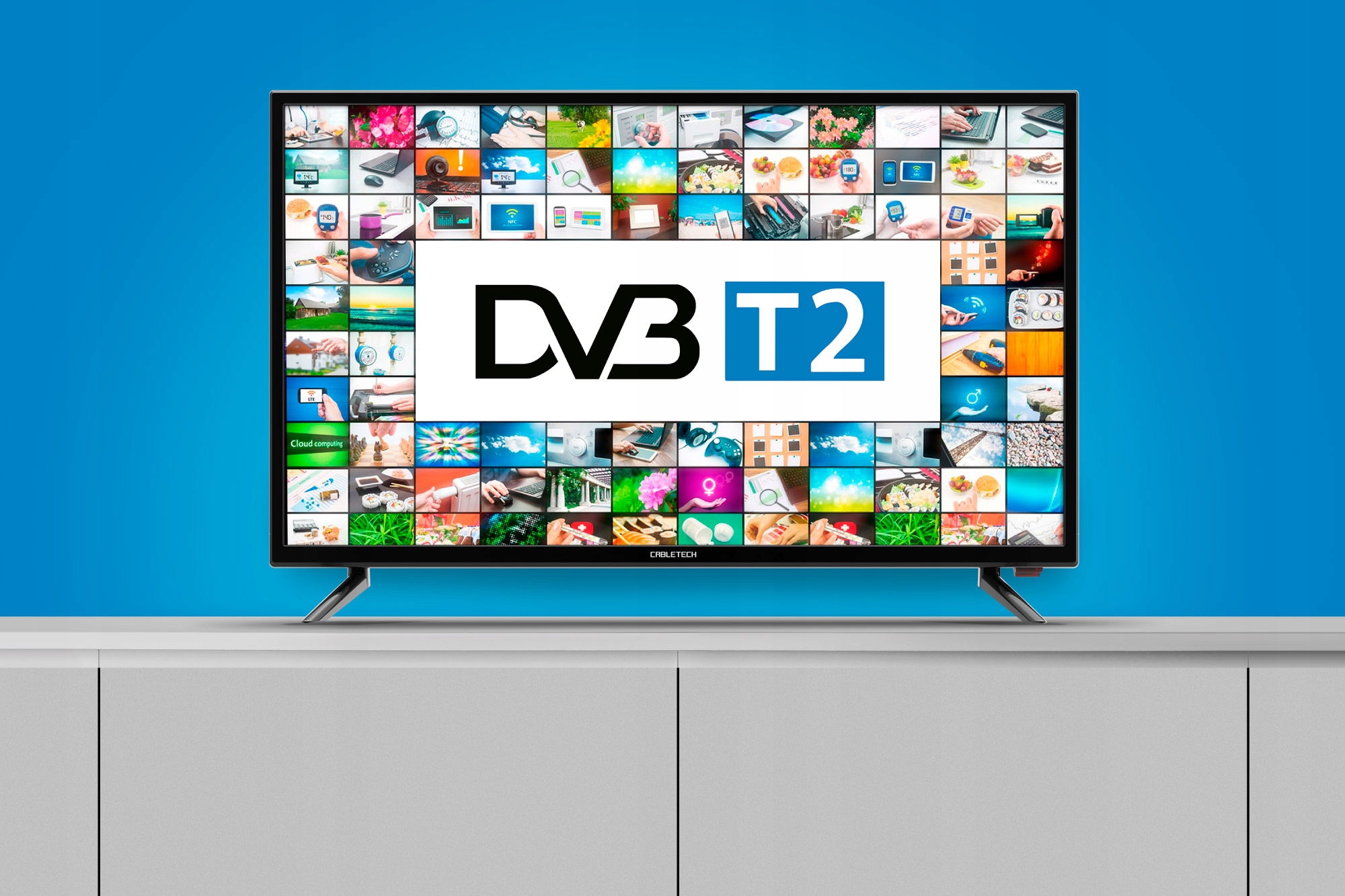 Telewizor 32'' Cabletech HD 2xHDMI USB DVB-T2 HEVC Smart TV nie