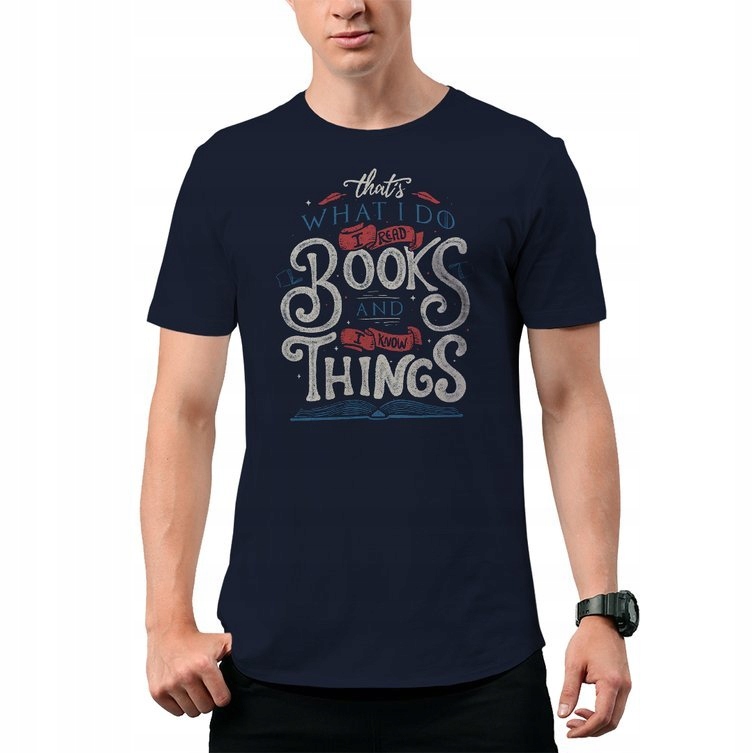 

Koszulka T-Shirt I Read Books Prezent 2XL