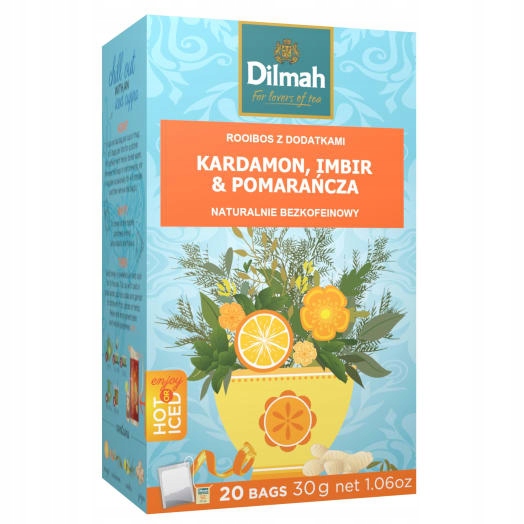 Dilmah Nálev kardamomu a zázvor 20 sáčků ex.