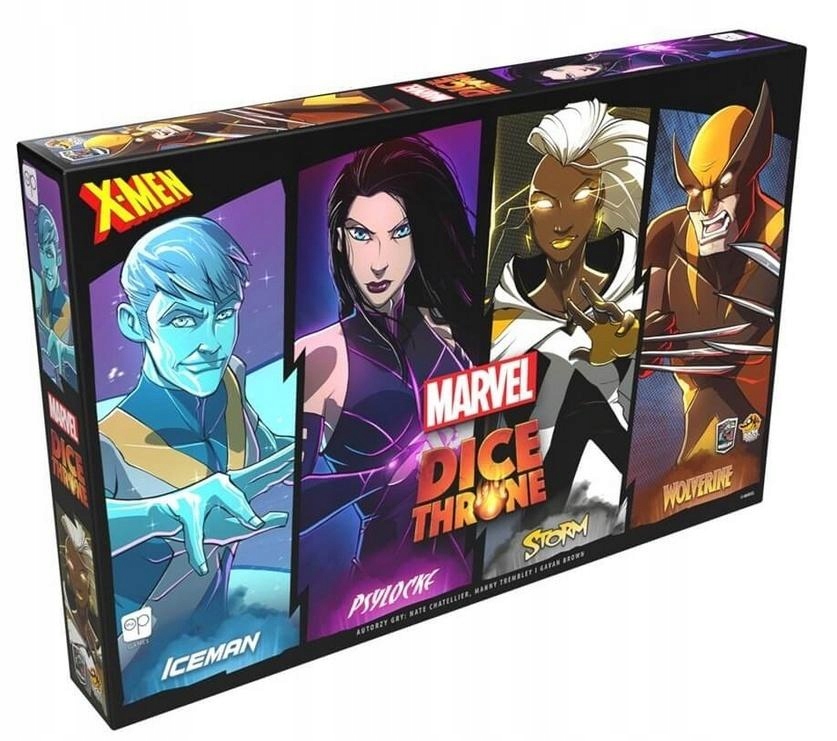 Marvel Dice Throne Iceman, Psylocke, Storm, Wolv