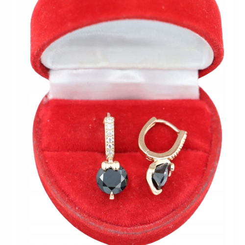 Złote KOLCZYKI ze stali chirurgicznej 316L K1089