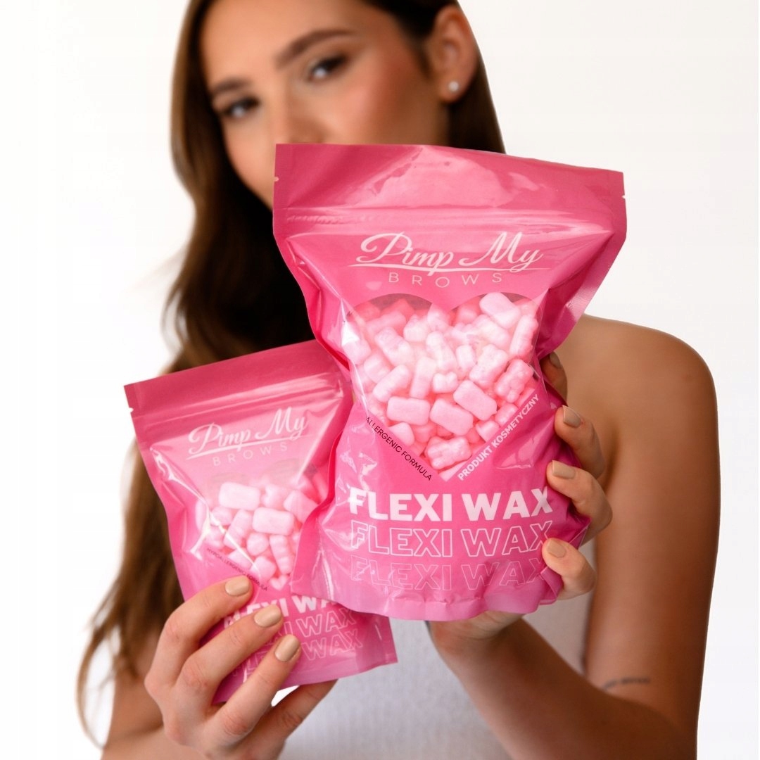 Flexi Wax Wosk do depilacji Różowa Perła 500 g Pimp My Brows