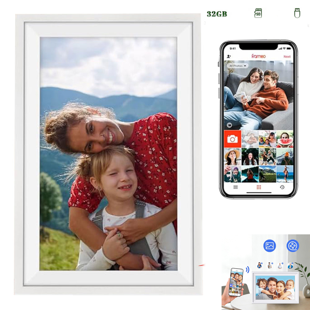 Rámeček pro 32GB fotografie s dotykovým displejem fhd ips a aplikací
