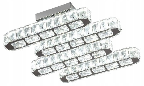 Led stropná lampa Crystal – krištáľová, 3 farby svetla Diaľkový Ovládač