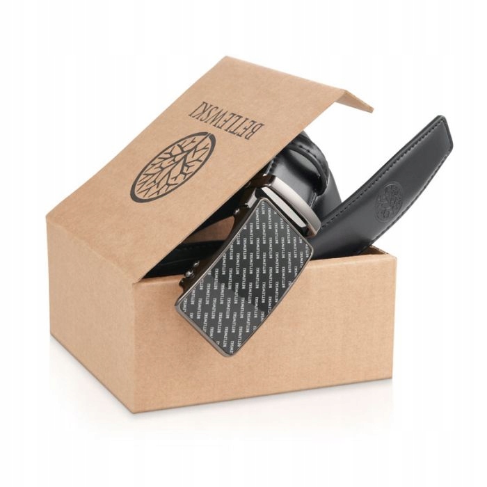 PASEK SKÓRZANY MĘSKI AUTOMAT KLAMRA BETLEWSKI 110 Marka Betlewski